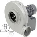 Americraft Mfg Global Industrial„¢ Aluminum TEFC Blower, 5 HP, 3 Phase, CW, Bottom Horiz., 2300 CFM HADP15-5-T-TE-CWBH